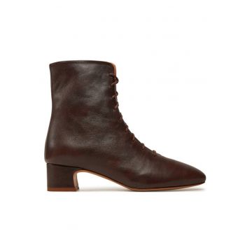 Ghete dama  304465116 - Piele naturala - Maro