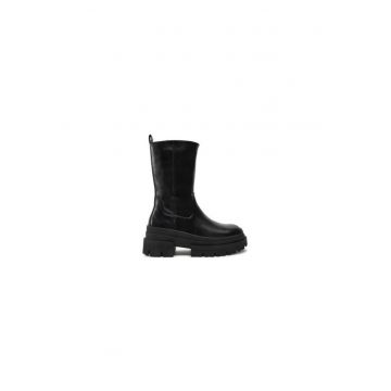 Ghete dama  304484346 - Piele ecologica - Negru