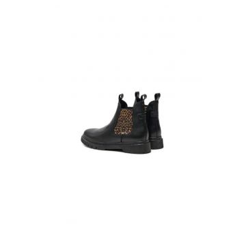 Ghete dama  304906671 - Piele naturala - Negru