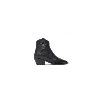 Ghete dama  305061539 - Piele naturala - Negru