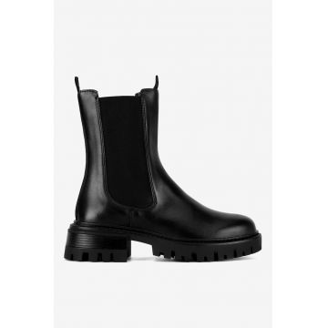 Ghete dama  5903419396779 - Piele naturala - Negru