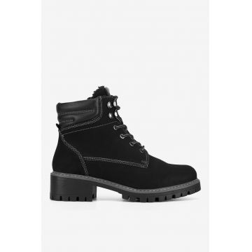 Ghete dama  5903419650178 - Piele naturala - Negru