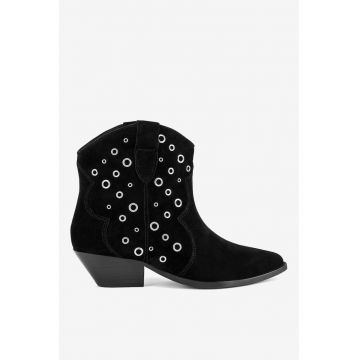 Ghete dama  5903419788222 - Piele intoarsa - Negru