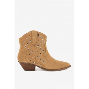Ghete dama  5903419788239 - Piele intoarsa - Bej