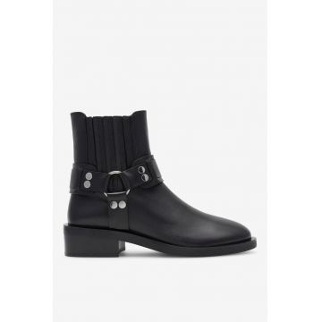 Ghete dama  5905588101475 - Piele naturala - Negru