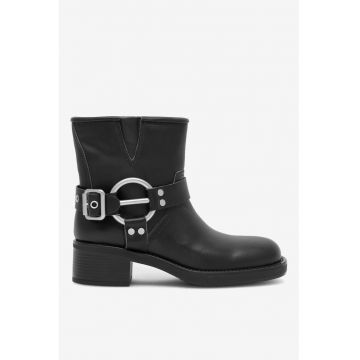 Ghete dama  5905588263463 - Piele naturala - 37 EU - Negru