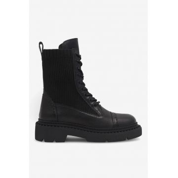 Ghete dama  5905588267676 - Piele naturala - Negru