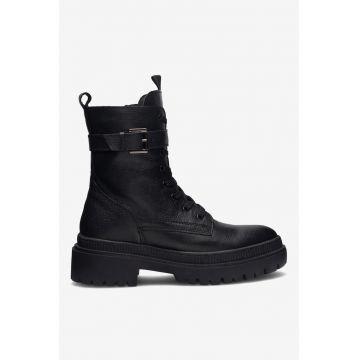 Ghete dama  5905588751977 - Piele naturala - Negru