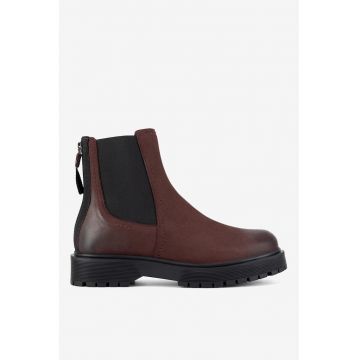 Ghete dama  5905588753544 - Piele naturala - Rosu