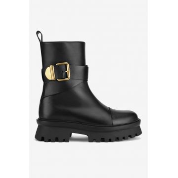 Ghete dama  5905588787310 - Piele naturala - Negru
