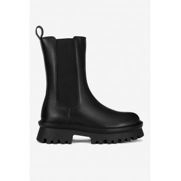 Ghete dama  5905588815037 - Piele naturala - Negru
