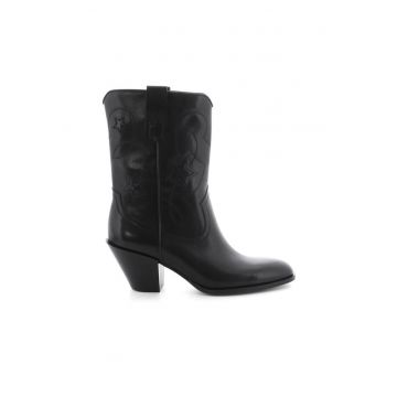 Ghete dama  Ola 41-68560.320 negre - piele naturala -