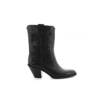 Ghete dama  Ola 41-68560.320 negre - piele naturala -