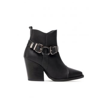 Ghete dama  Piele ecologica - Negru - Negru