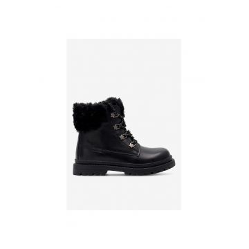 Ghete fete  5904862932798 - Piele naturala - Negru