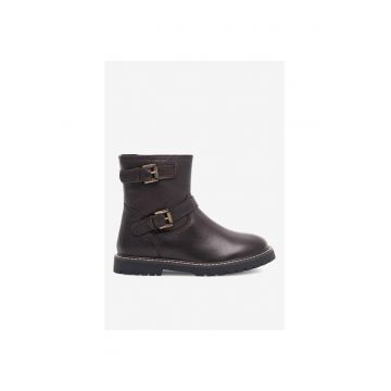 Ghete fete  5905588102038 - Piele naturala - 26 EU - Maro