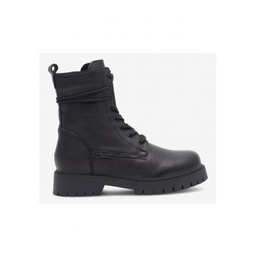 Ghete fete  5905588117032 - Piele naturala - Negru
