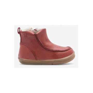 Ghete fete  5905588121909 - Piele naturala - Rosu