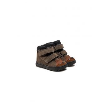 Ghete baieti  304293801 - Piele naturala - 22 EU - Gri