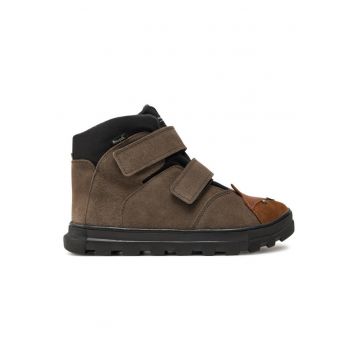 Ghete baieti  304294006 - Piele naturala - Gri