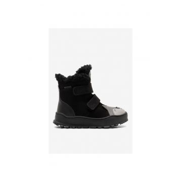 Ghete baieti  5905588907152 - Piele intoarsa - 25 EU - Negru