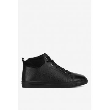 Ghete barbati  5905588876151 - Piele naturala - Negru