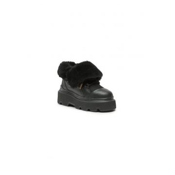 Ghete dama  303118488 - Piele naturala - 39 EU - Negru
