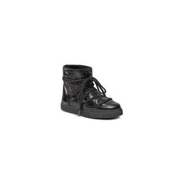Ghete dama  303127633 - Piele ecologica - Negru