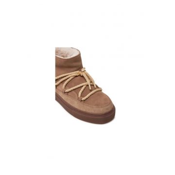 Ghete dama  304362859 - Piele naturala - Bej