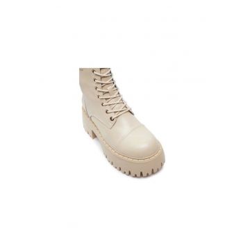 Ghete dama  304377877 - Piele naturala - 40 EU - Bej