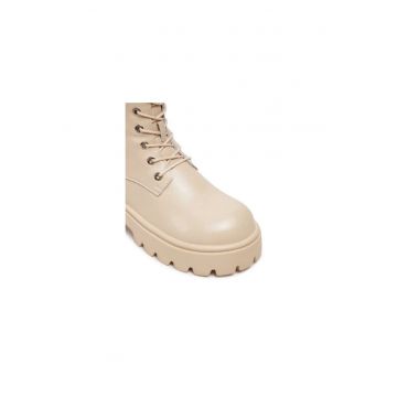Ghete dama  304377891 - Piele naturala - 37 EU - Bej