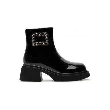 Ghete dama  304378010 - Piele naturala - Negru