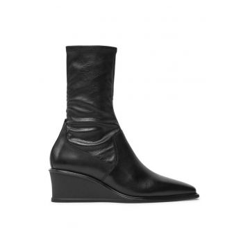 Ghete dama  304622809 - Piele naturala - 41 EU - Negru