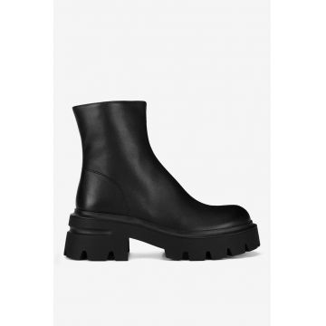 Ghete dama  5905588871125 - Piele naturala - Negru
