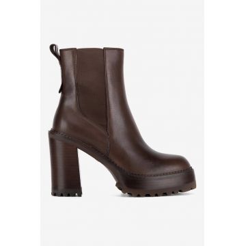 Ghete dama  5905588881476 - Piele naturala - Maro