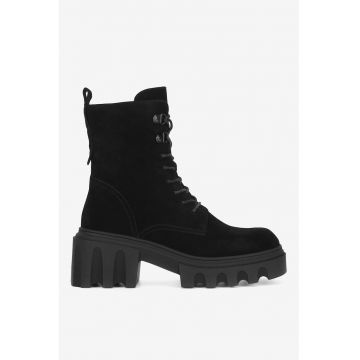 Ghete dama  5905588881766 - Piele intoarsa - Negru