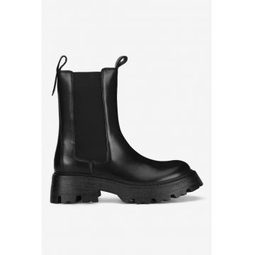 Ghete dama  5905588904137 - Piele naturala - Negru