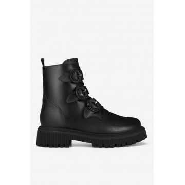 Ghete dama  5905588934554 - Piele naturala - Negru
