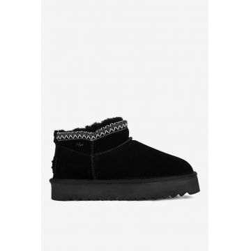 Ghete dama  5905588935179 - Piele intoarsa - Negru