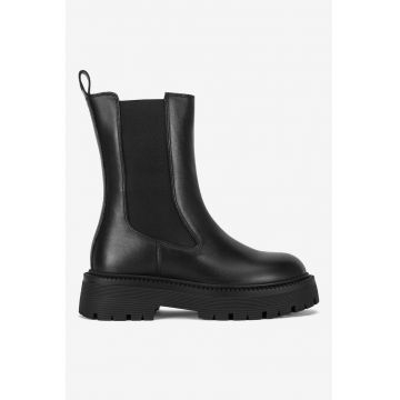 Ghete dama  5905588939573 - Piele naturala - Negru
