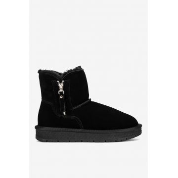 Ghete dama  5905588942139 - Piele intoarsa - Negru