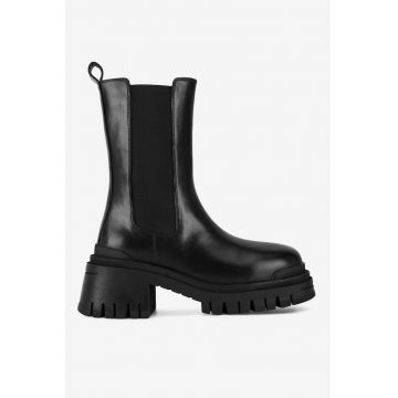Ghete dama  5905588954149 - Piele naturala - Negru