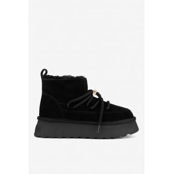 Ghete dama  5905588964087 - Piele intoarsa - Negru