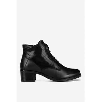 Ghete dama  5905588995586 - Piele naturala - Negru