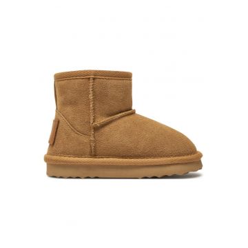 Ghete fete  304215049 - Piele naturala - Maro