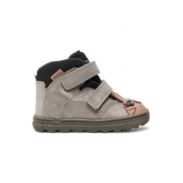 Ghete fete  304293825 - Piele naturala - Argintiu