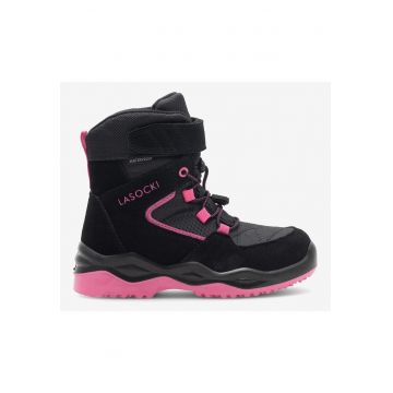 Ghete fete  5905588888918 - Piele naturala - Negru