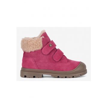 Ghete fete  Piele intoarsa - Roz