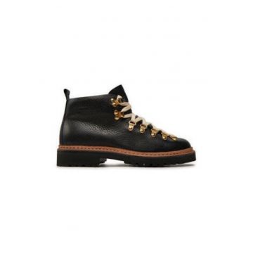 Ghete pentru dama  Trapery Magnifico M120 - piele naturala - negru -