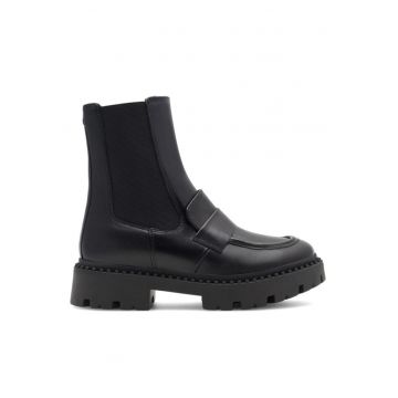 Botine dama -  590558810935838 - Piele naturala - Negru